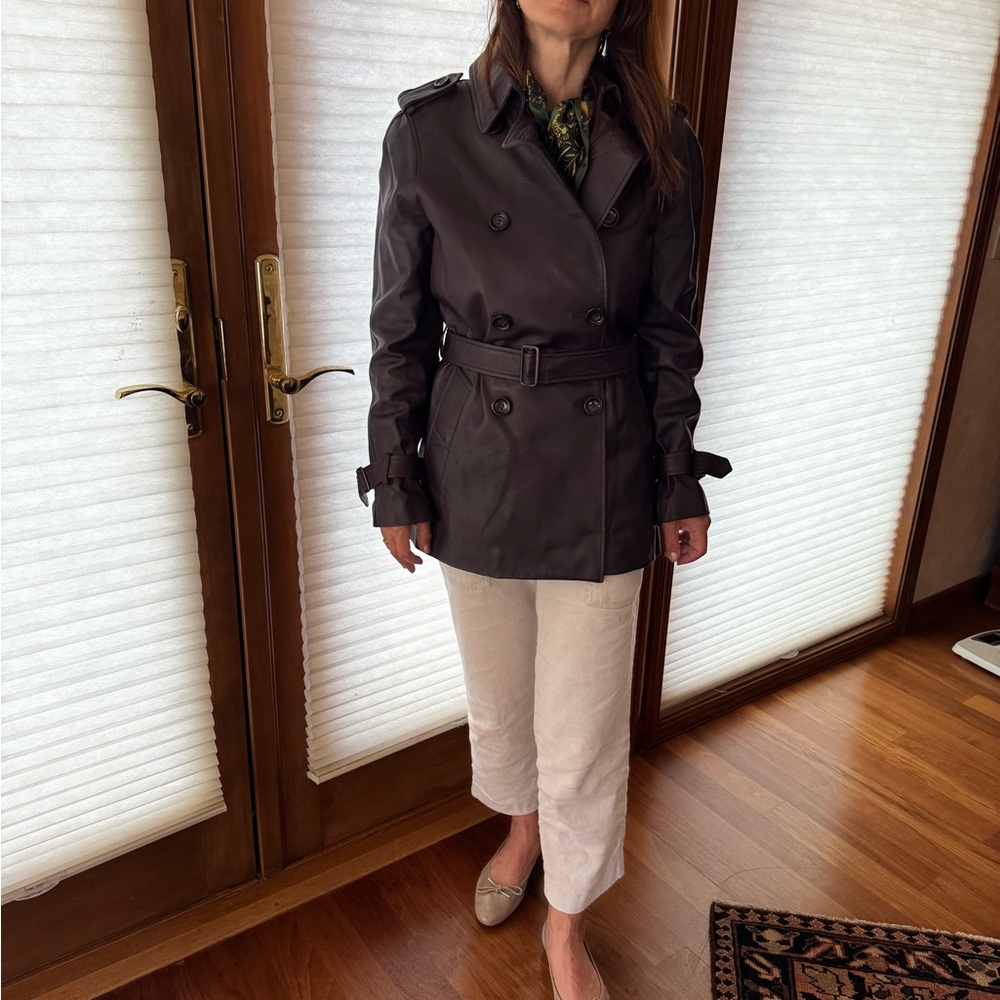 Coach leather jacket.